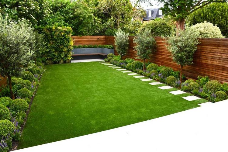 长方形别墅花园设计怎么才好看,12个联排别墅长方形花园设计图片给你