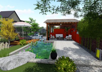 棠湖·泊林城别墅花园绿化设计效果图