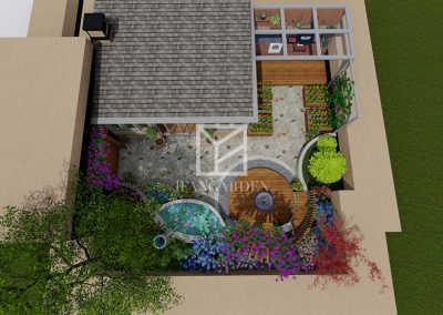 万科国宾润园屋顶花园设计效果图
