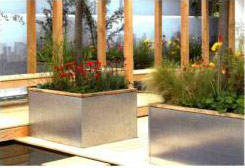 别墅花园装修如何选择结构材料 ——现代的花台