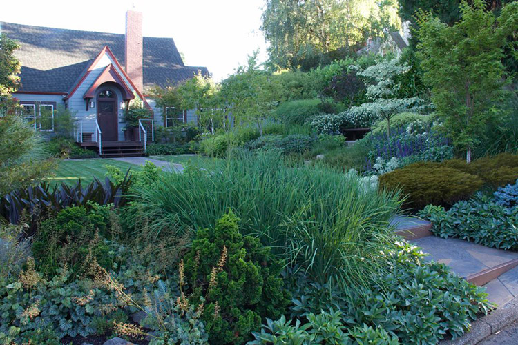 豪宅别墅景观设计参考案例一_美国俄勒冈的独栋别墅花园设计案例-成都一方园林