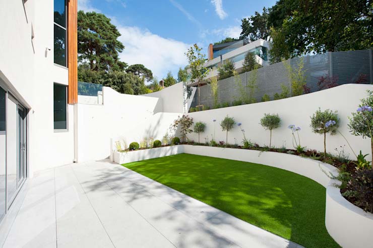 10个简单易维护的别墅私家花园设计实景图片案例