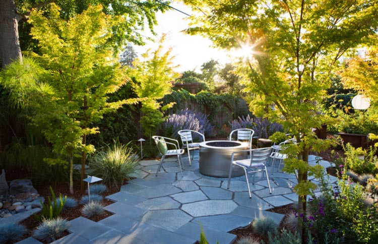 小别墅花园设计实景图现代风格（9）-成都一方园林绿化公司
