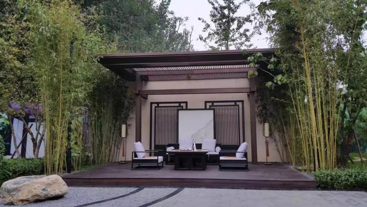 24个新中式别墅花园装修实景图片案例欣赏