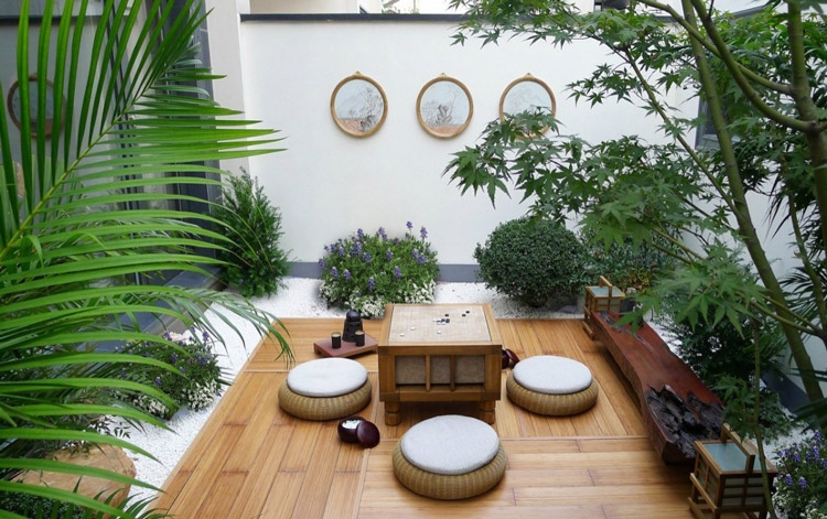 新中式别墅花园装修实景图片雷竞技在线官网-成都一方园林绿化公司