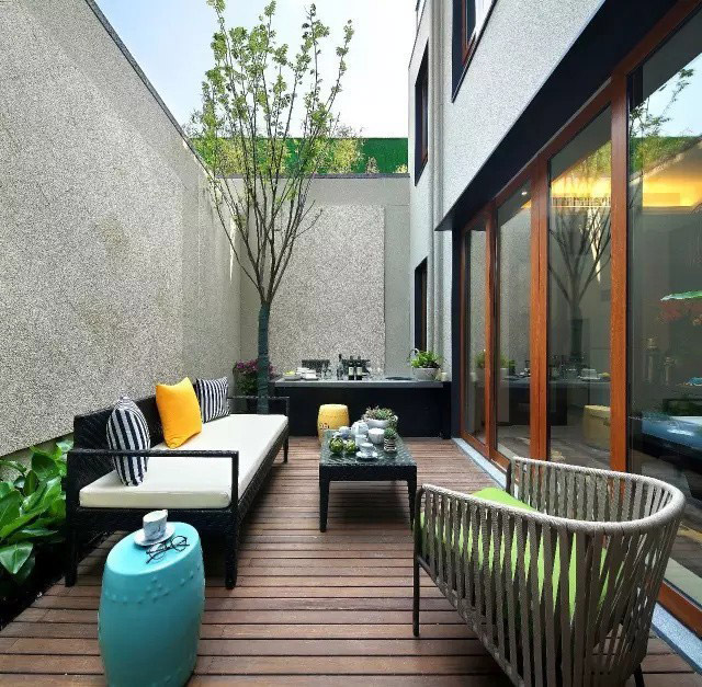 新中式别墅花园装修实景图片案例-成都一方园林绿化公司