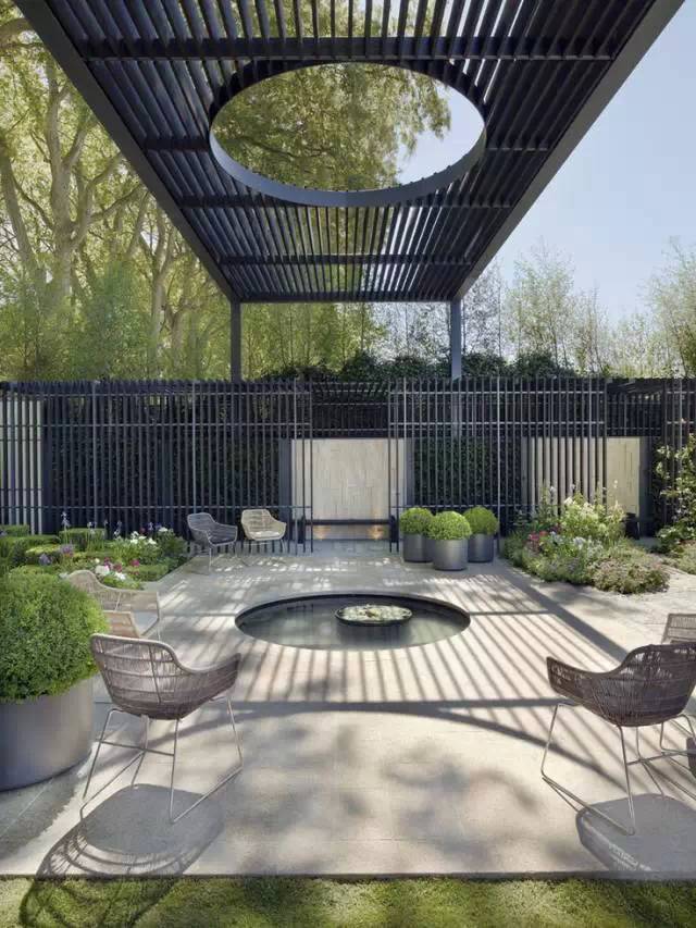 别墅庭院花架设计案例-成都一方园林绿化公司-1