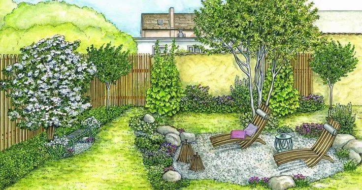 英式自然风别墅庭院设计方案-成都一方园林绿化公司-1