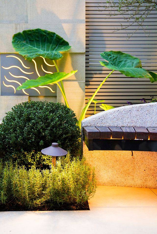 70平现代简约庭院花园设计实景图-成都一方园林设计